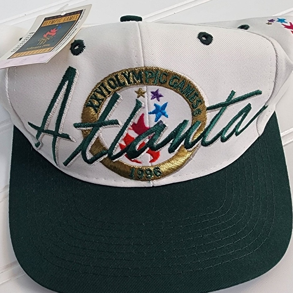 Rare Vintage Atlanta 1996 XXVI Olympic Games The Game SnapBack‎ Hat NWT